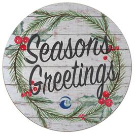 Jardine - Eckerd Tritons 20'' x 20'' Season's Greetings Circle - White