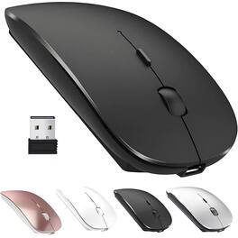 Comfort Essence - Mouse Rechargeable Wireless For Macbook Pro/macbook Air/laptop/pc/mac/ipad Pro/computer 5.2 + 3.0 + Usb - Wireless - Black