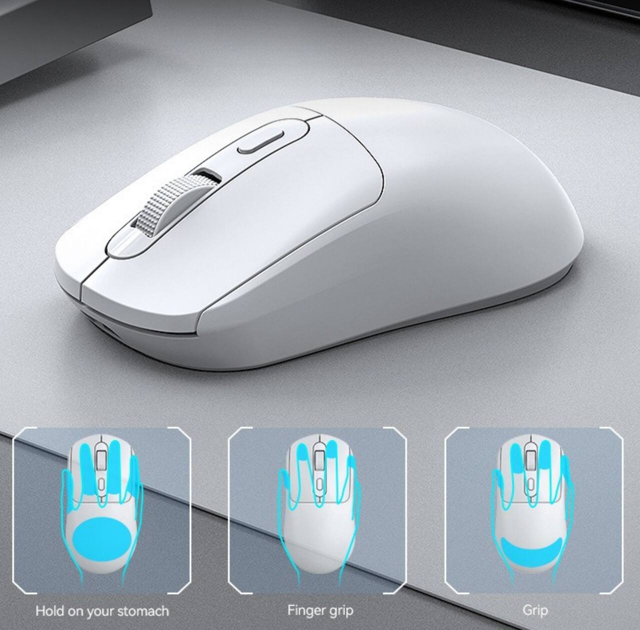 Hold on your stomach  
Finger grip  
Grip