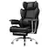 Front. GTPlayer - Big and Tall Gaming Chair Wide Ergonomic Office Chair with Deluxe Embossing Leather Computer Chair,Black - Black.