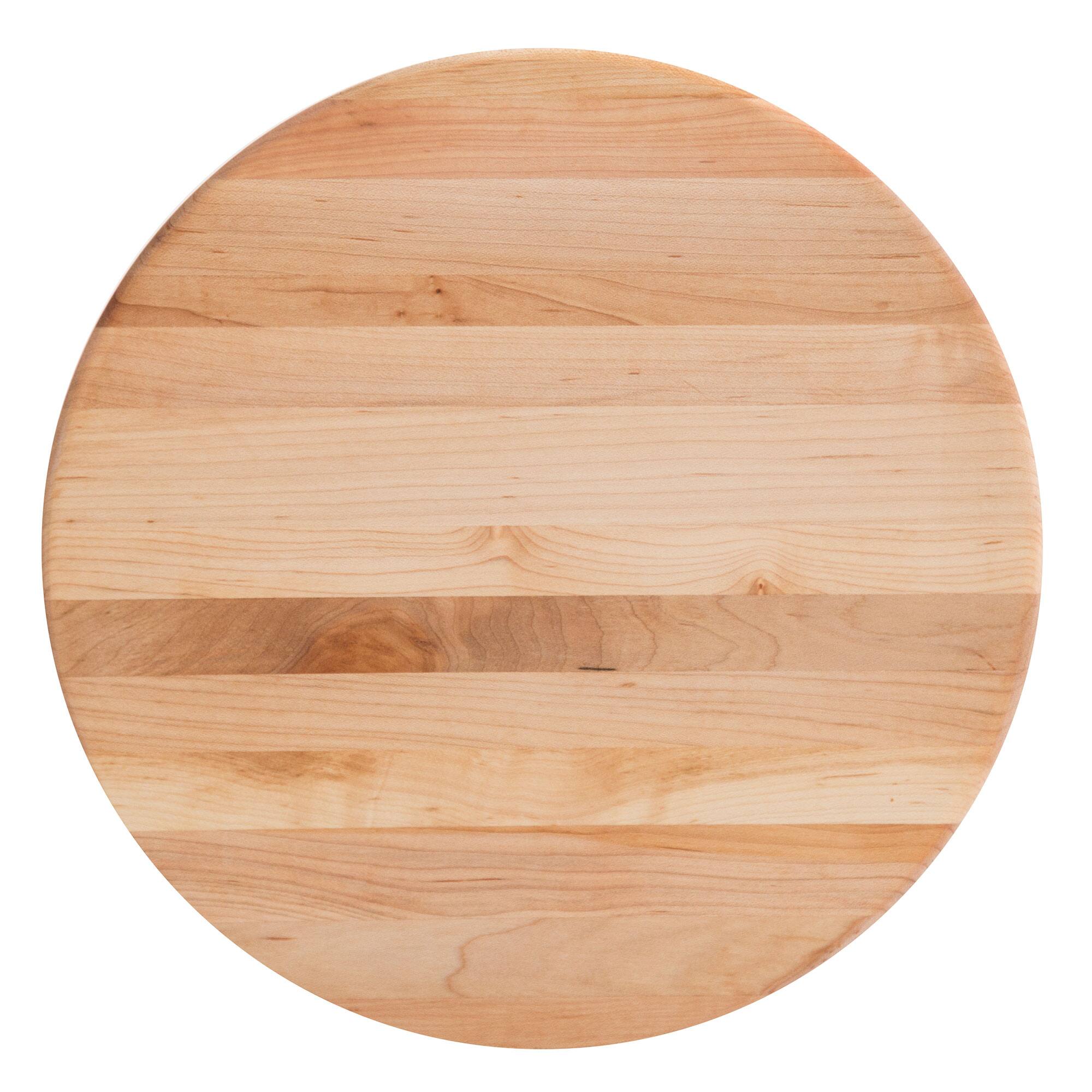 Alt View 8. John Boos - John Boos Maple Wood Edge Grain Round Cutting Board for Kitchen, 12" x 1.5" - Maple.