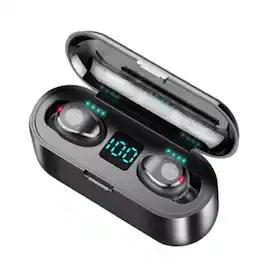 Stock Preferred - Bluetooth 5.0 Wireless Earbuds F9-5C Headphones - Black