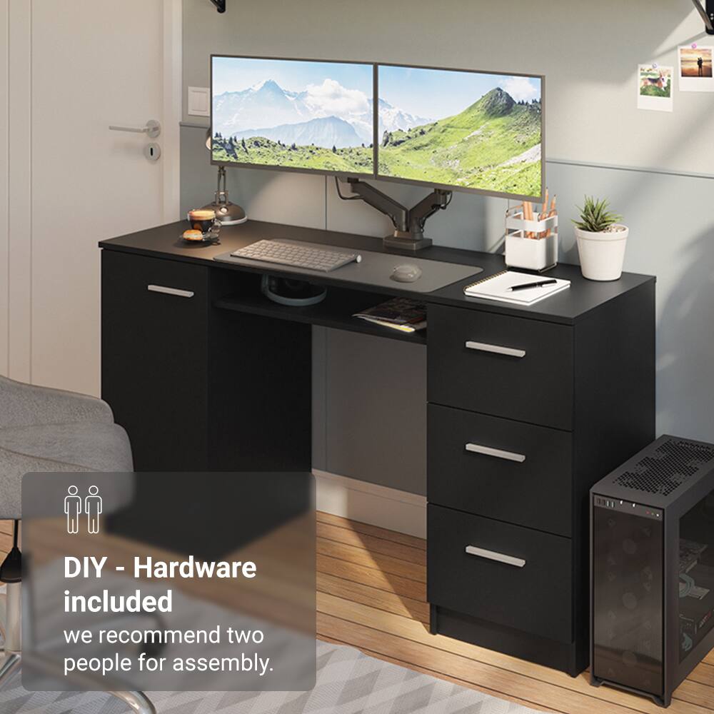 DIY - Hardware included  
we recommend two people for assembly.