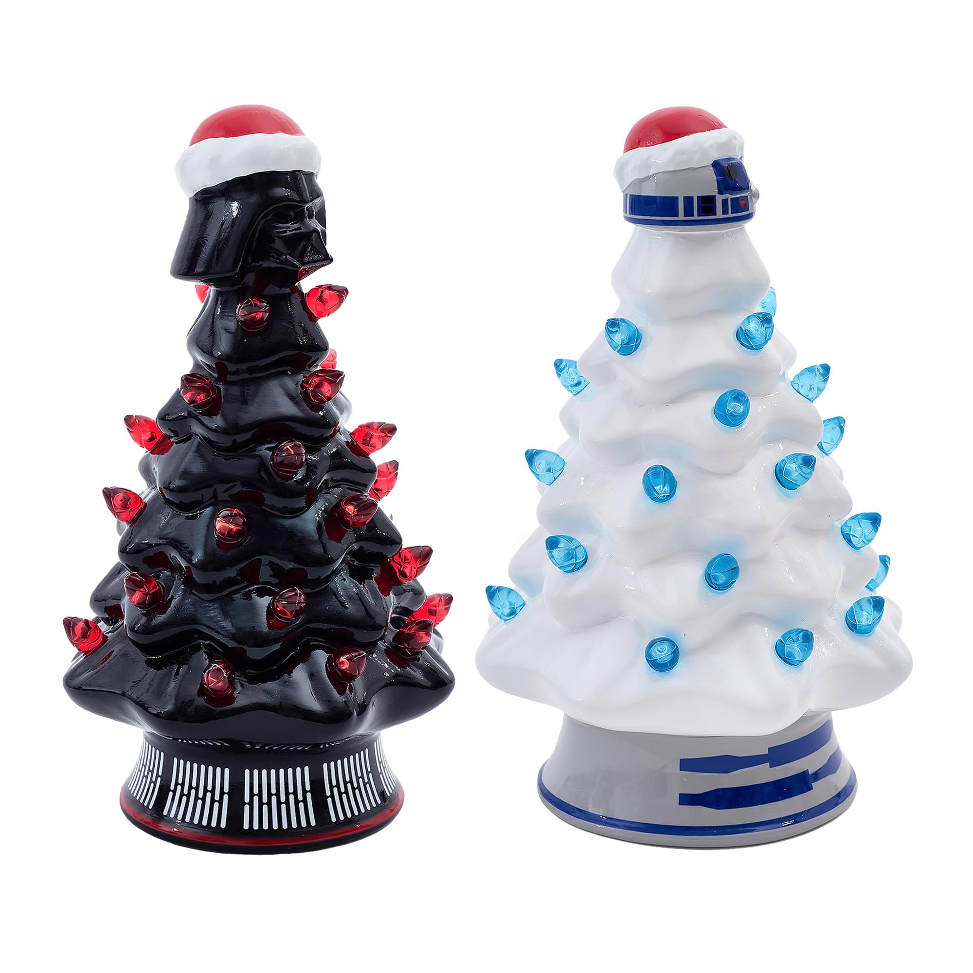 Alt View 10. Ukonic - Star Wars Light-Up Ceramic Christmas Tree Set Of 2 - Black, White.