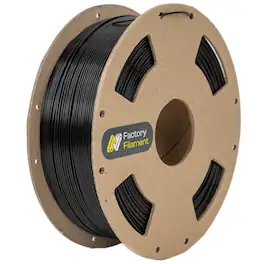 Factory Filament - 1.75mm Black PLA 3D Printer Filament, 1 KG Spool, Dimensional Accuracy +/- 0.02 mm, 3D Printing Filament
