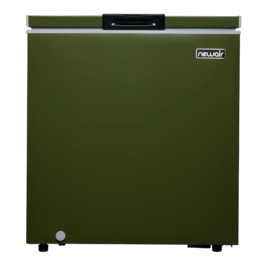 NewAir - 5 Cu. Ft. Mini Deep Chest Freezer and Refrigerator, Military Green with Digital Temperature Control - Olive Green
