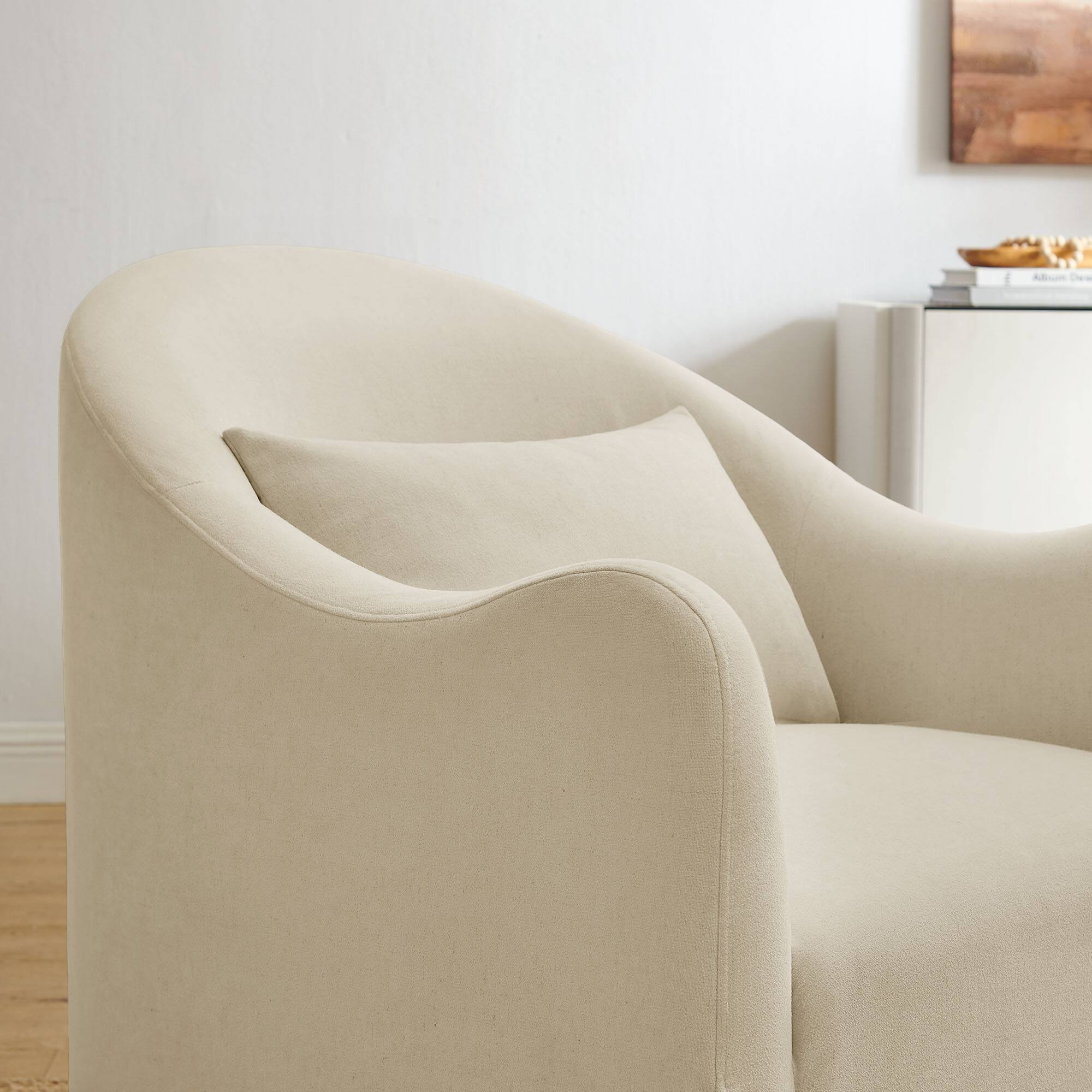 Alt View 1. Modway - Bardot Slipcovered Linen Blend Accent Chair by Modway - Linen.
