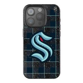 Keyscaper - NHL - Seattle Kraken Plaid Bling iPhone Case - 15 - Multicolor