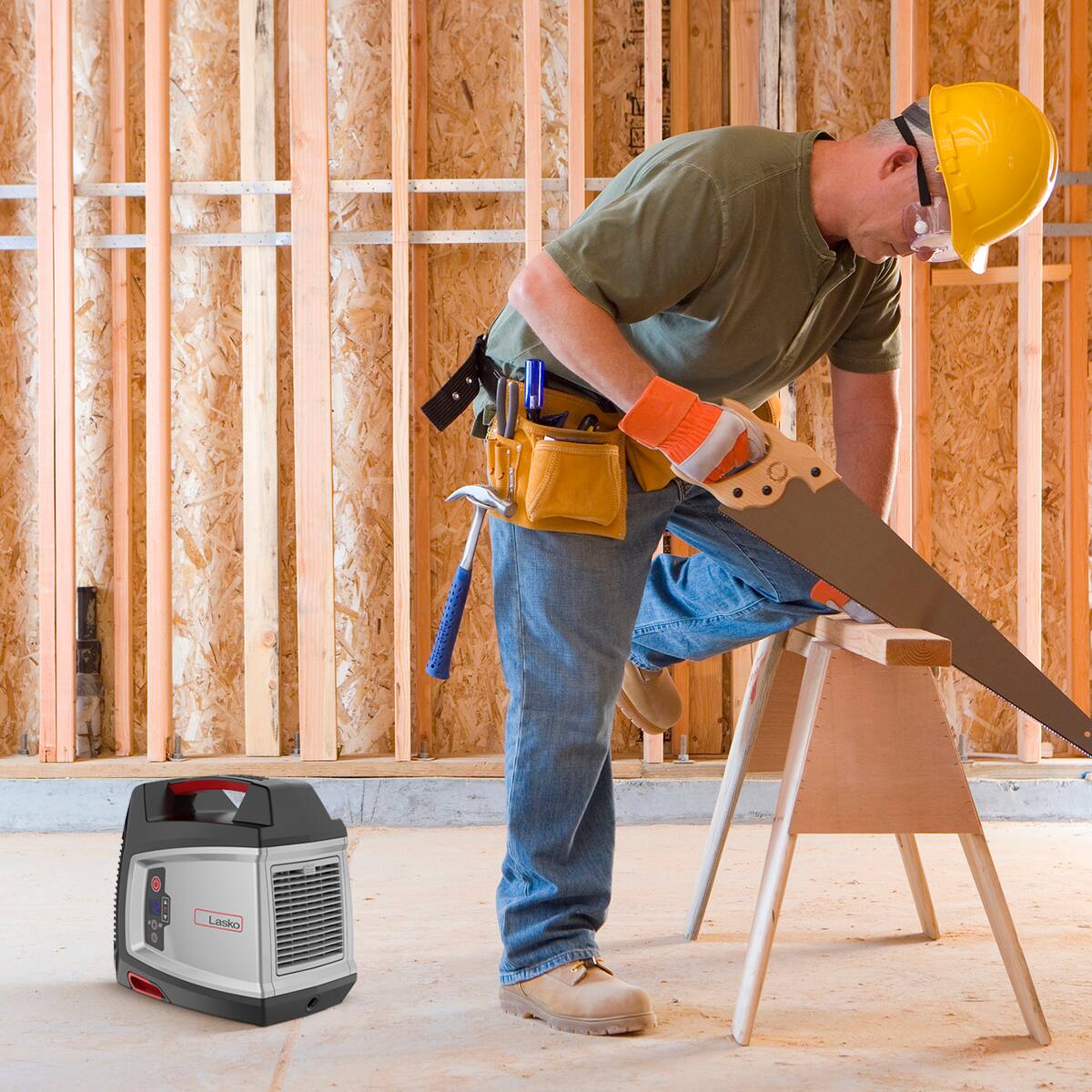 Alt View 17. Lasko - Lasko Elite Collection Ceramic Utility Heater - Black.