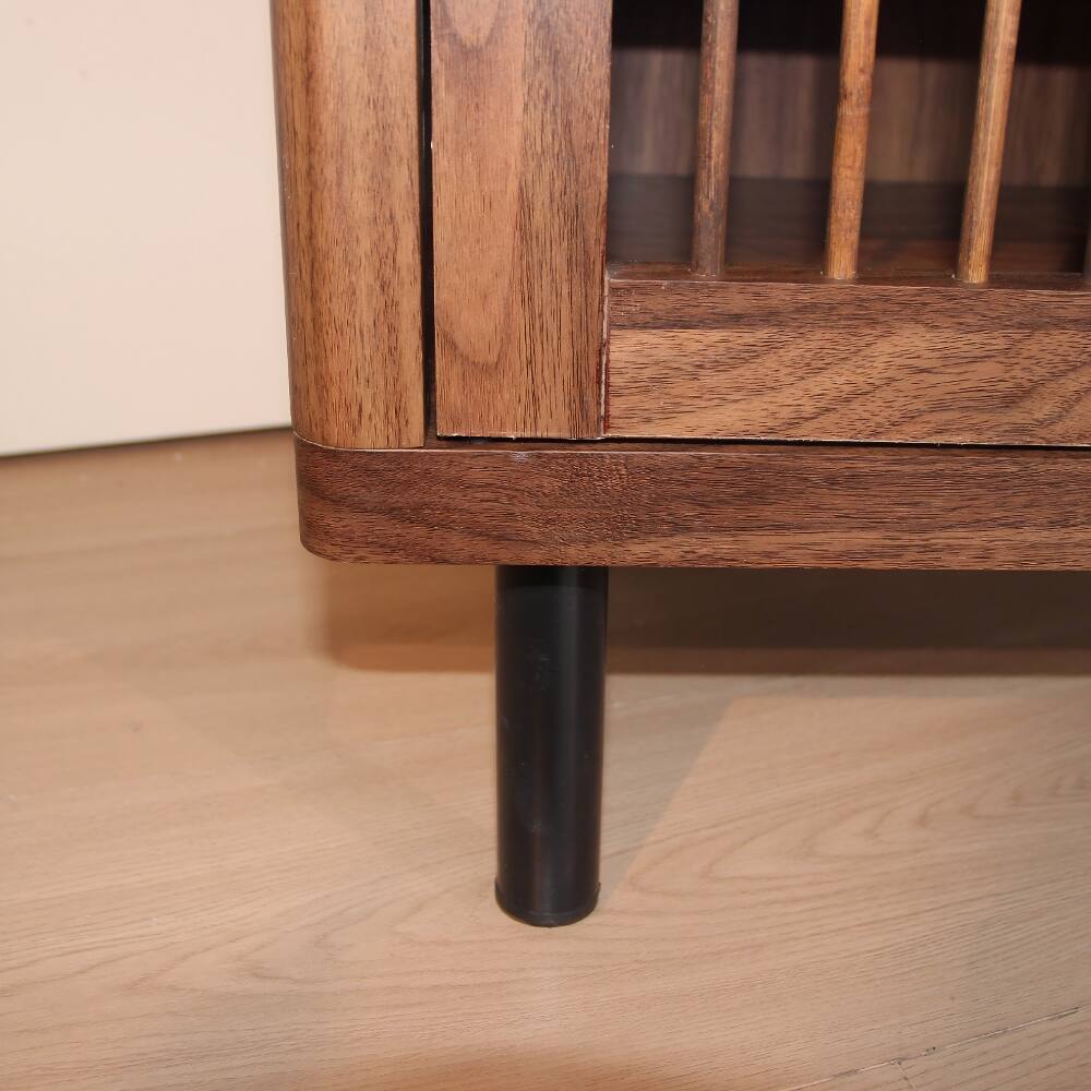 Alt View 2. Loheer - Loheer walnut 6-tier entryway shoe cabinet, wooden modern rack organizer - Walnut.