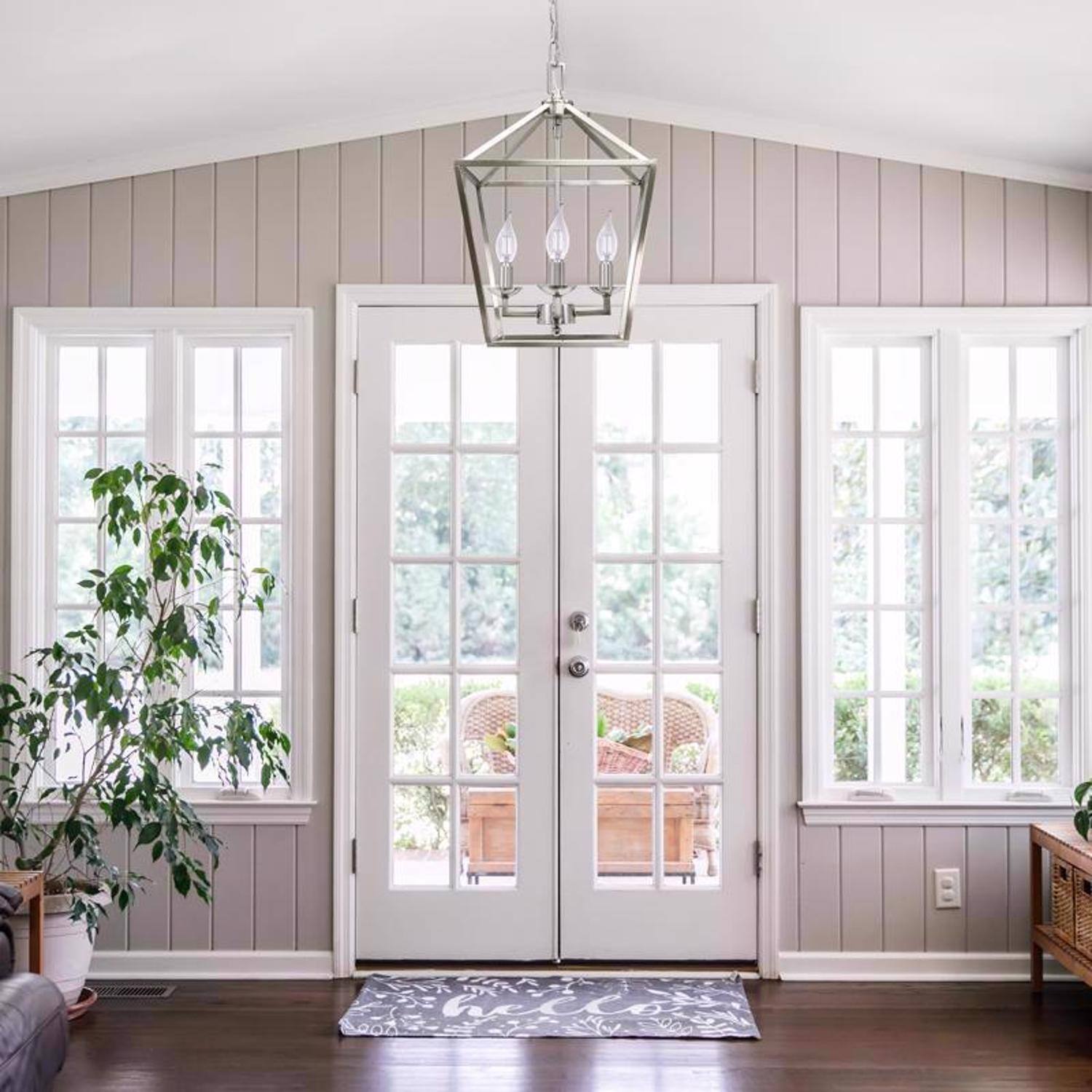 Left. FEIT ELECTRIC - Feit White BA10 E26 (Medium) Filament LED Bulb Soft White 60 Watt Equivalence 2 pk.