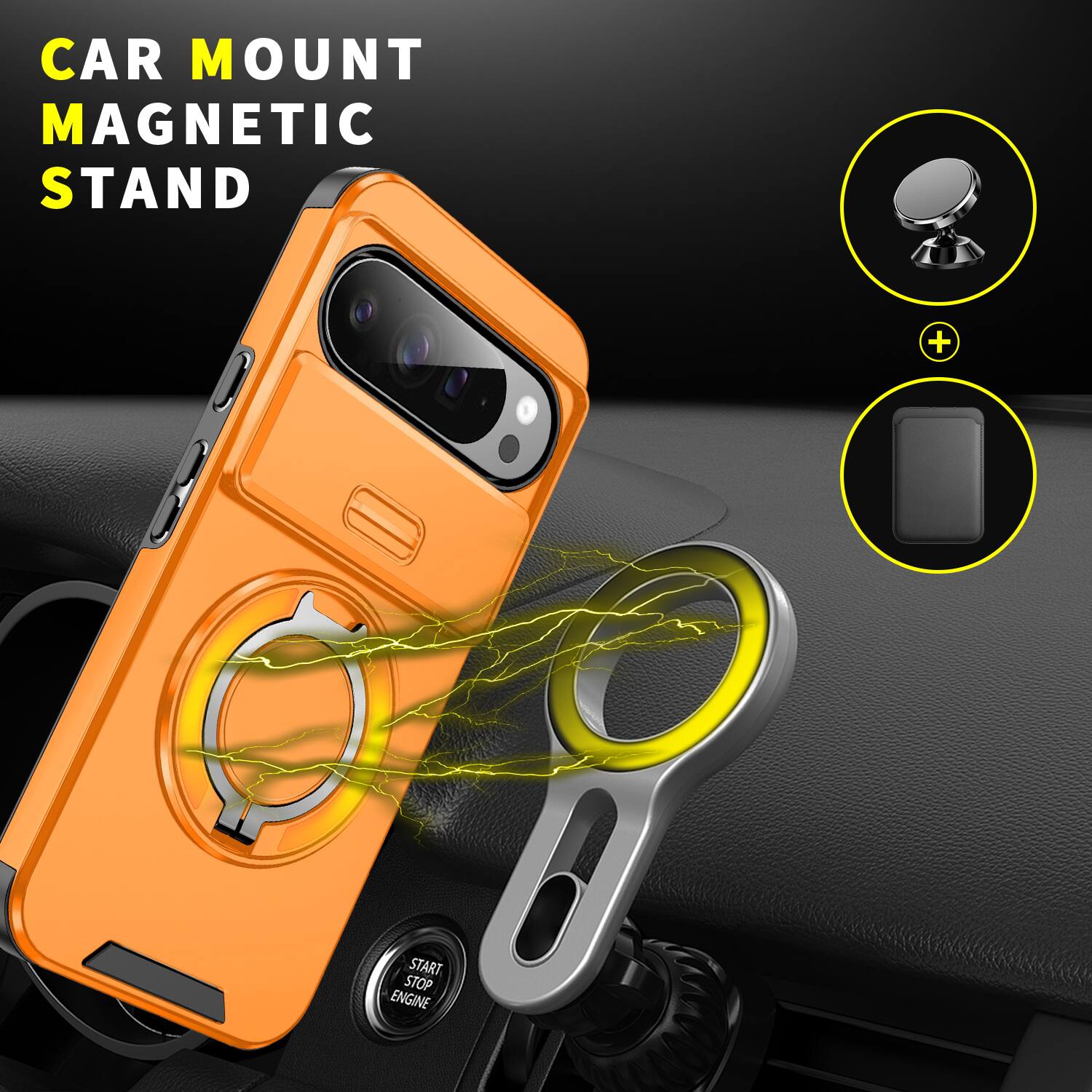 CAR MOUNT MAGNETIC STAND

START STOP ENGINE