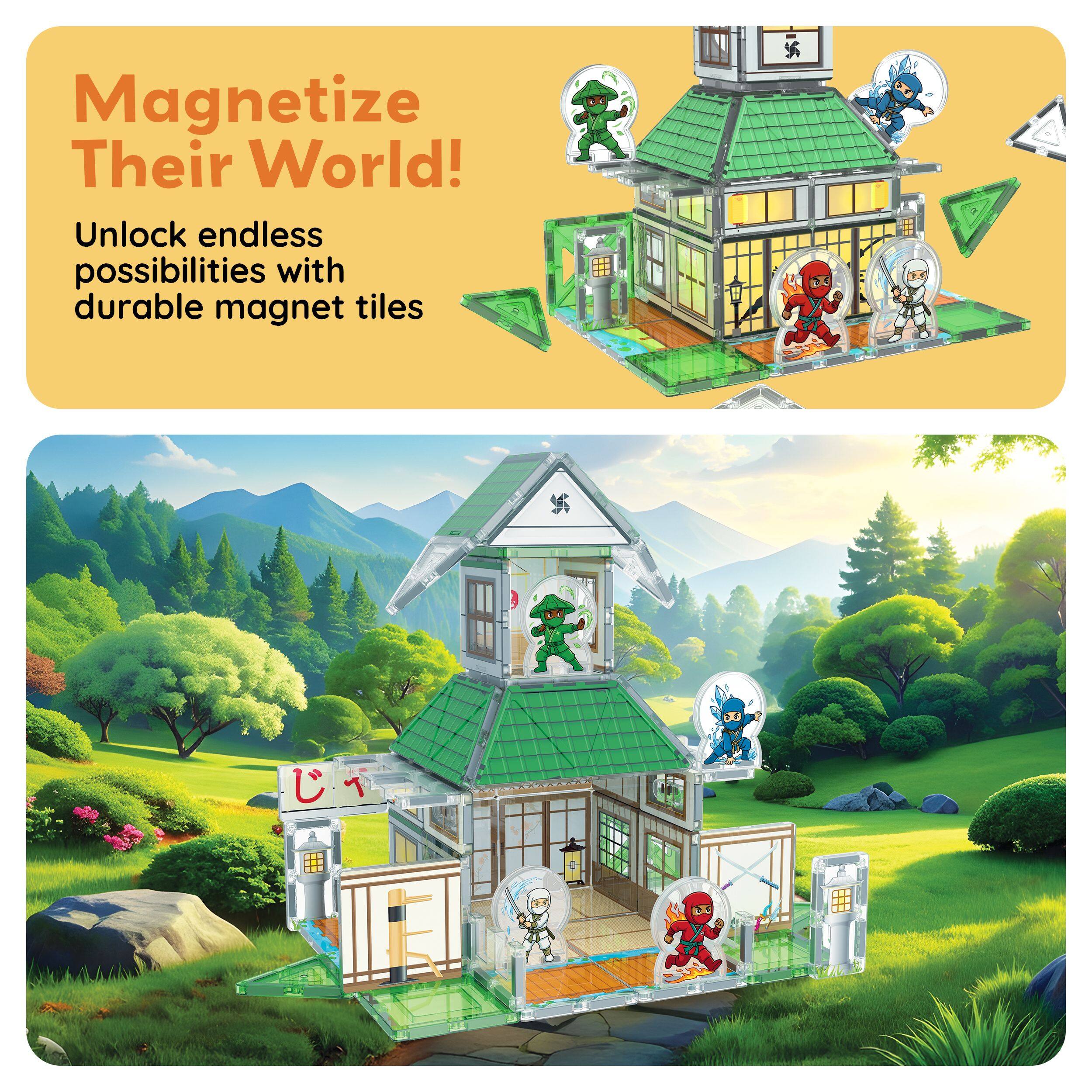 Magnetize Their World!  
Unlock endless possibilities with durable magnet tiles