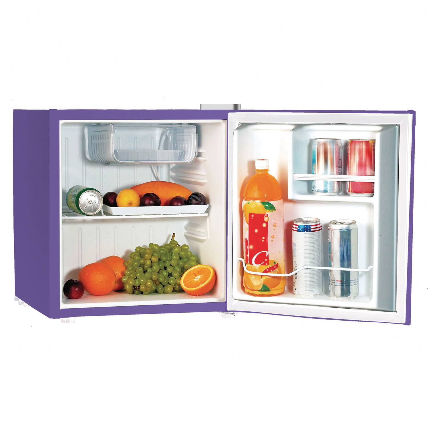 Left. Frigidaire - Frigidaire Efr115-b-purple-com 1.6-cu.-ft. 50-watt Compact Refrigerator (purple) - purple.