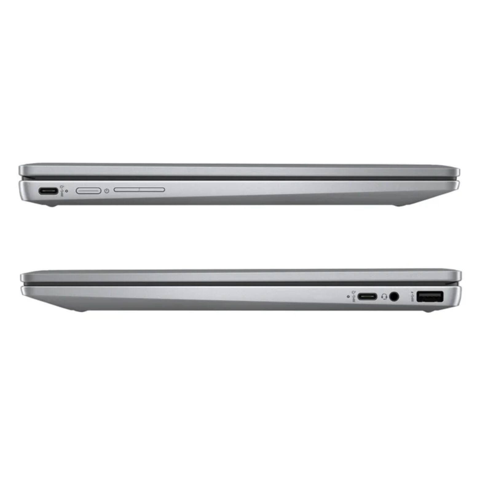 Alt View 4. HP - Chromebook x360 14" FHD Touch Intel Core i3-N305 0.8 GHz up to 3.8 GHz 8 GB 128GB SSD Chrome OS Laptop - Gray.