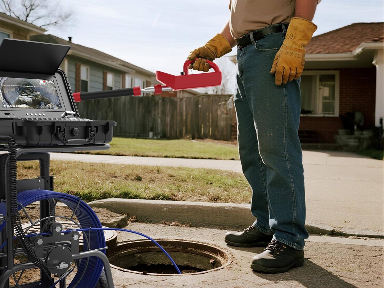 Alt View 4. Aukfa - 512Hz Locator & Sonde Transmitter Kit - For Sewer Camera Models 10DX1/10DZ/7DVE/7DA/L09D/7GY60A.