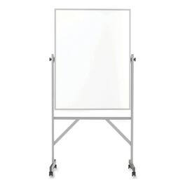 Ghent - REMOVE - Reversible Magnetic Porcelain Whiteboard with Aluminum Frame, 36" x 48", White Surface, Satin Aluminum Frame