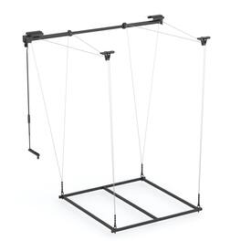Fleximounts - Gl2 4x4 Ft Garage Lifting Storage Rack Without Platform - Black
