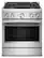Front. KitchenAid - 4.1 Cu. Ft. Slide-In Commercial Gas True Convection Range with Self-Cleaning and No Preheat Air Fry Mode - Stainless Steel.