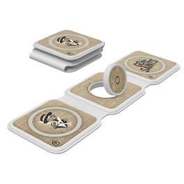 Keyscaper - White New Orleans Saints 3-in-1 Foldable Charger - White