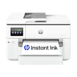 HP - OfficeJet Pro 9730e Wireless AI-Enabled Wide Format AiO Inkjet Printer w/ 3 Mos. Instant Ink (+1 Bonus Mo. Ink w/ Code) - White
