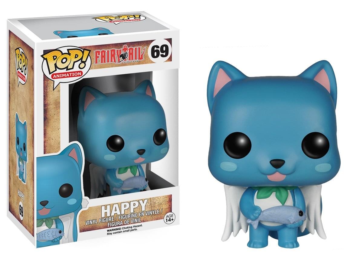POP! FAIRY TAIL 69  
HAPPY  
VINYL FIGURE / FIGURINE EN VINYLE / FIGURA DE VINIL  
AGE 14+  
WARNING! Choking Hazard. May contain small parts.