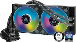 Arctic - ACFRE00106A Liquid Freezer II 280 A-RGB - Multi-Compatible All-in-one A-RGB CPU AIO Water Cooler - Black