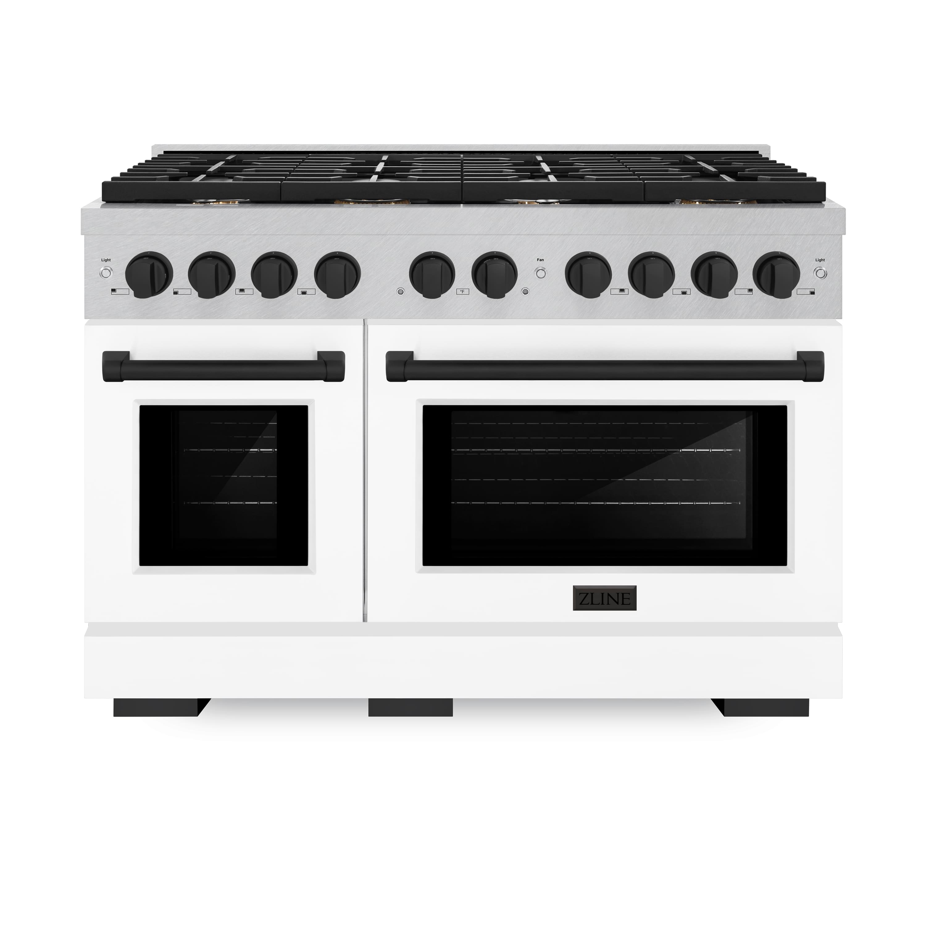ZLINE - Autograph 48 in. Paramount Gas Range with Black Accents (SGRSZ-WM-48-MB) - White - Front_Zoom