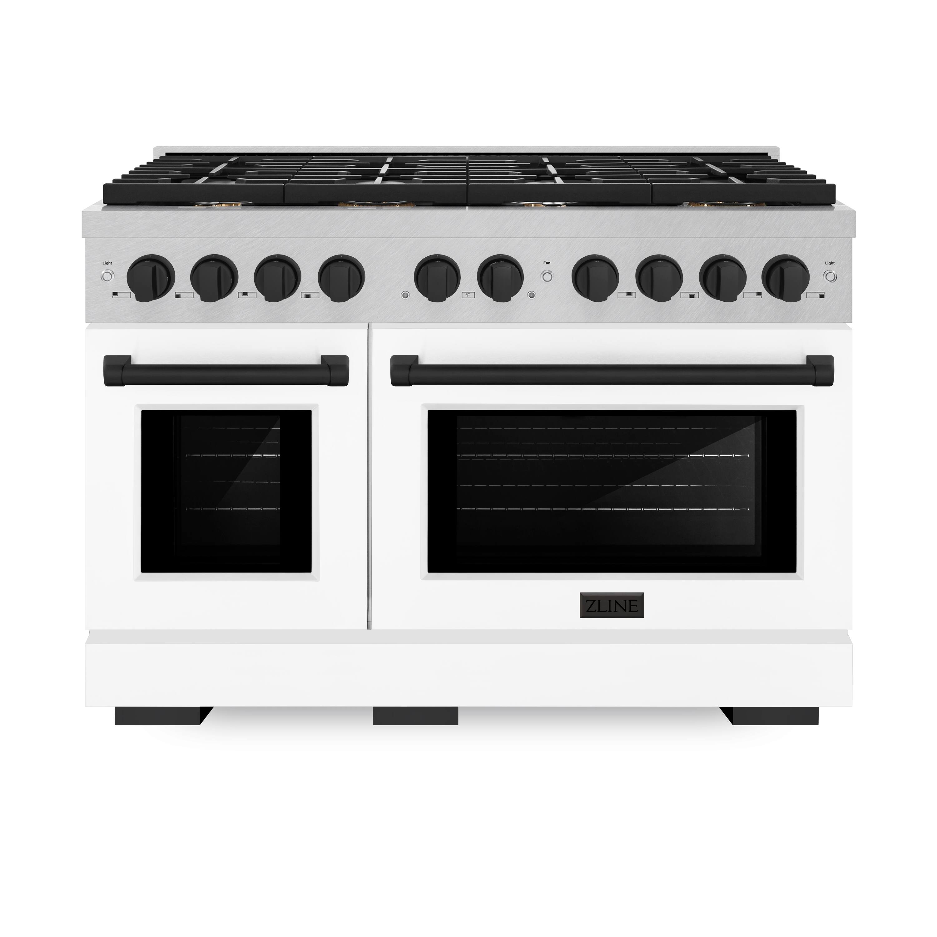 ZLINE - Autograph 48 in. Paramount Gas Range with Black Accents (SGRSZ-WM-48-MB) - White