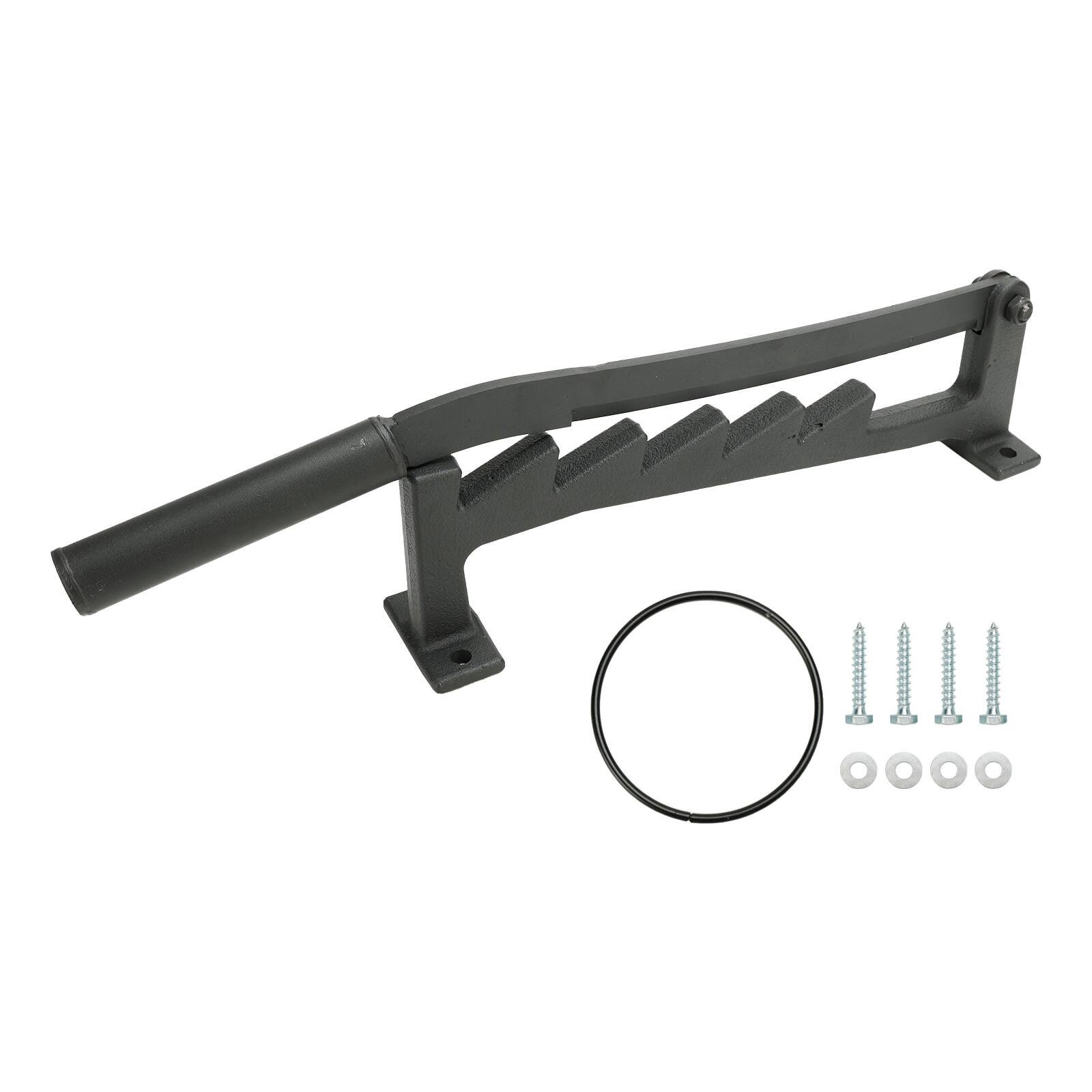 Left. Topteng - Wall Mounted Kindling Splitter -23.6 Inch Carbon Steel, Lever-Action for Easy Firewood&Log Splitting, Indoor/Outdoor Use.