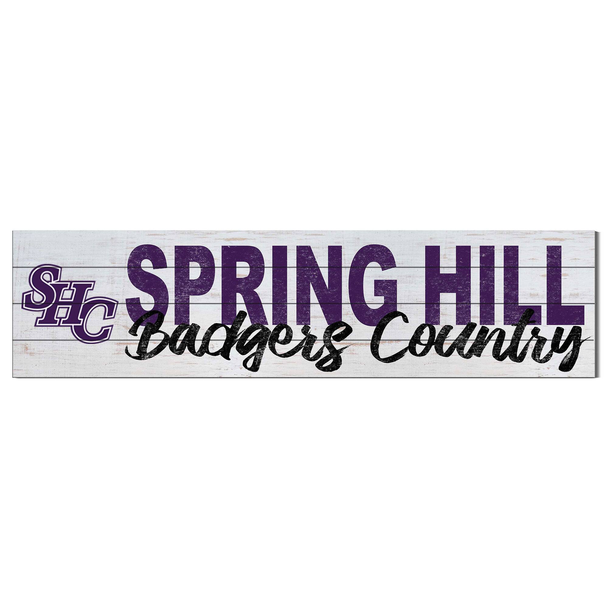 Spring Hill Badgers 10" x 40" Logo Sign