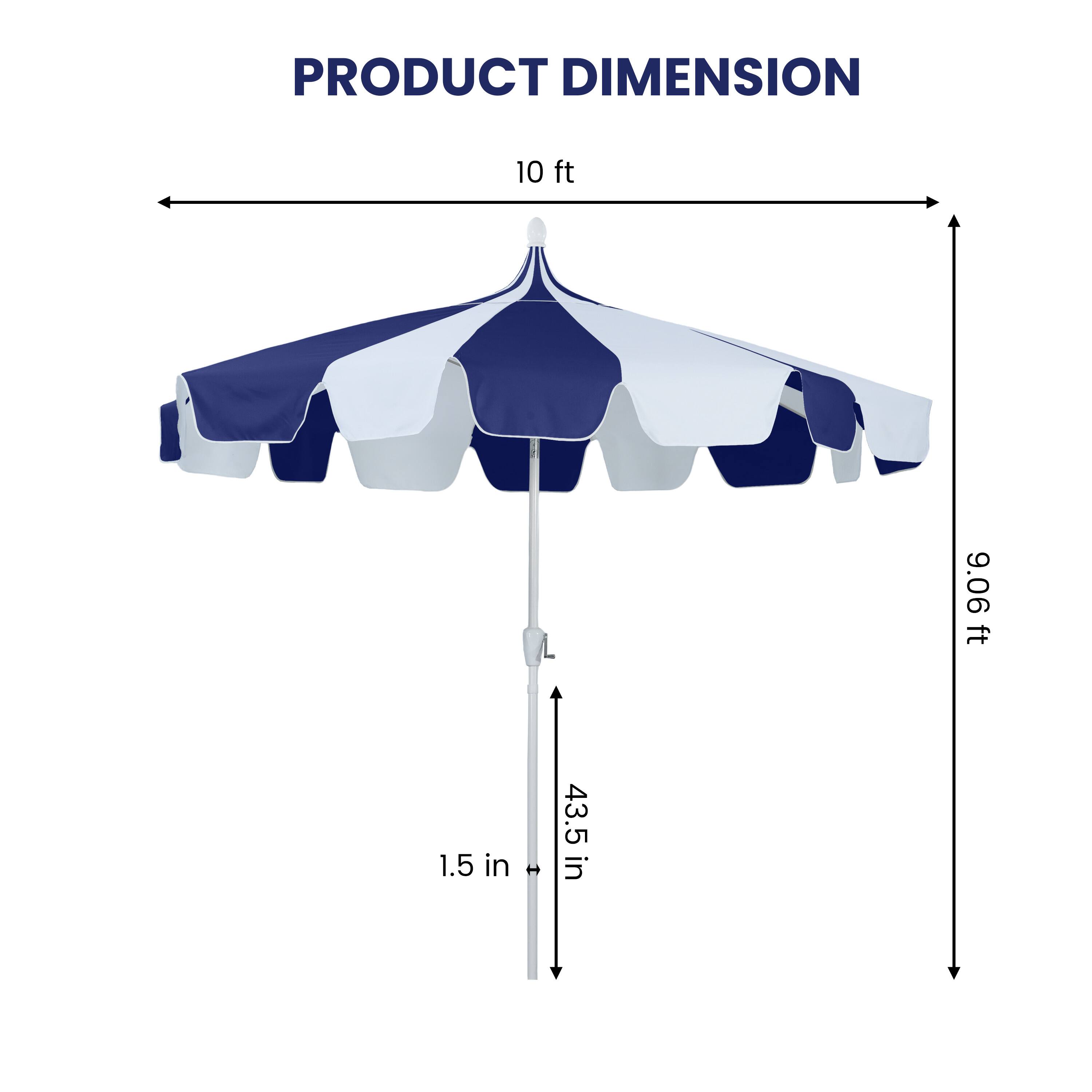 PRODUCT DIMENSION  
10 ft  
9.06 ft  
1.5 in  
43.5 in
