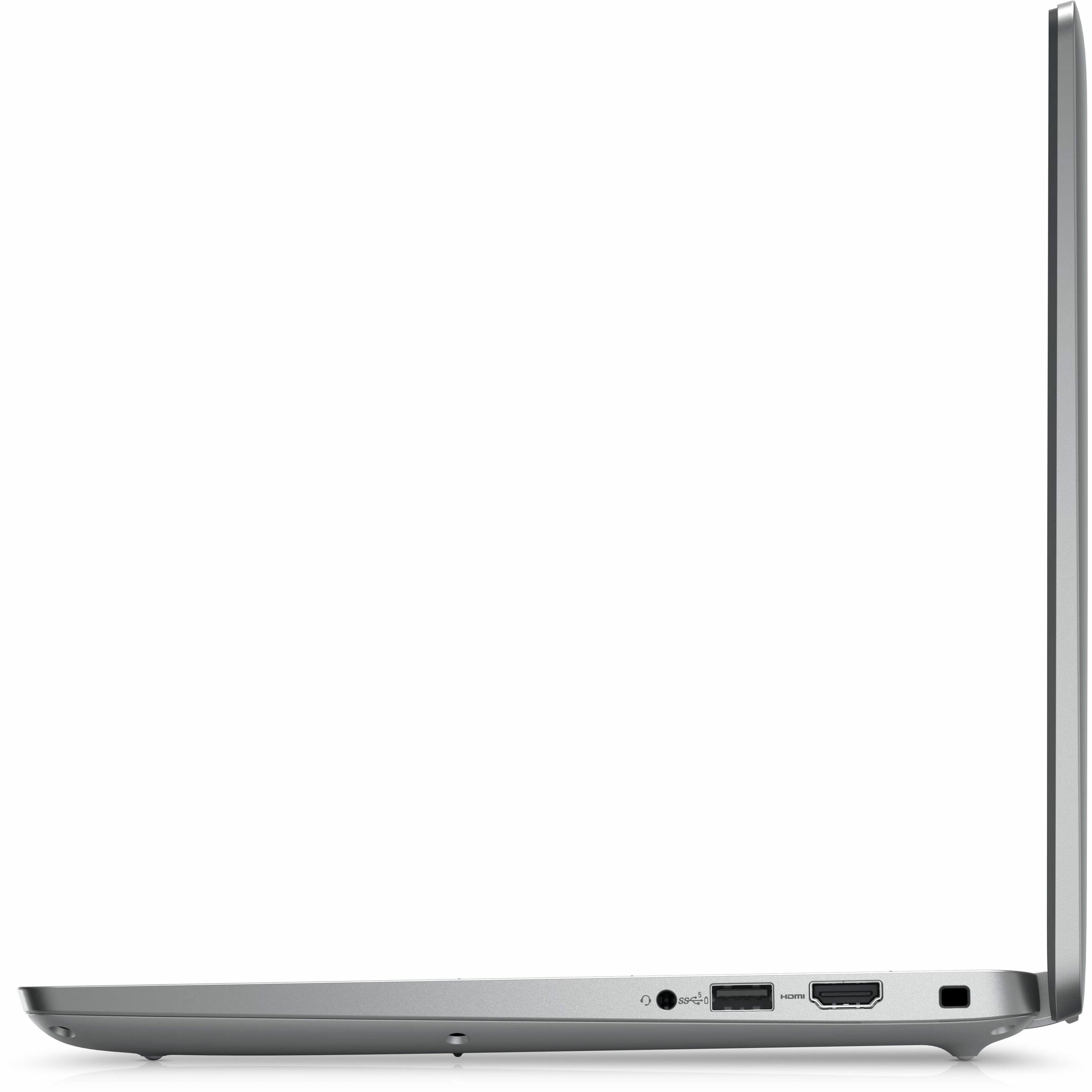 Left. Dell - Latitude 5000 14" Laptop - Intel Core Ultra 7 with 16GB Memory - 256 GB SSD - Titan Gray, Gray.