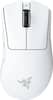 Front. Razer - DeathAdder V4 Pro Lightweight Optical Gaming Mouse with 150 Hour Battery - White.