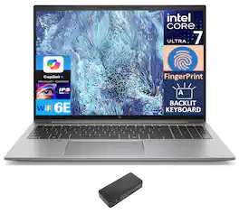 HP - ZBook Firefly 16 G11 Laptop 16.0 WUXGA (Intel Ultra 7 155U, 64GB DDR5, 4TB PCIe SSD, Win 11 Pro) - Silver