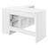 Alt View Zoom 11. OSP Home Furnishings - Waverly 47.75" Wide Sit-To-Stand L-Desk - White.