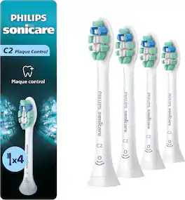Philips Sonicare - C2 Plaque Control - Replacement Toothbrush Heads, 4 Pack, HX9024/77 - White