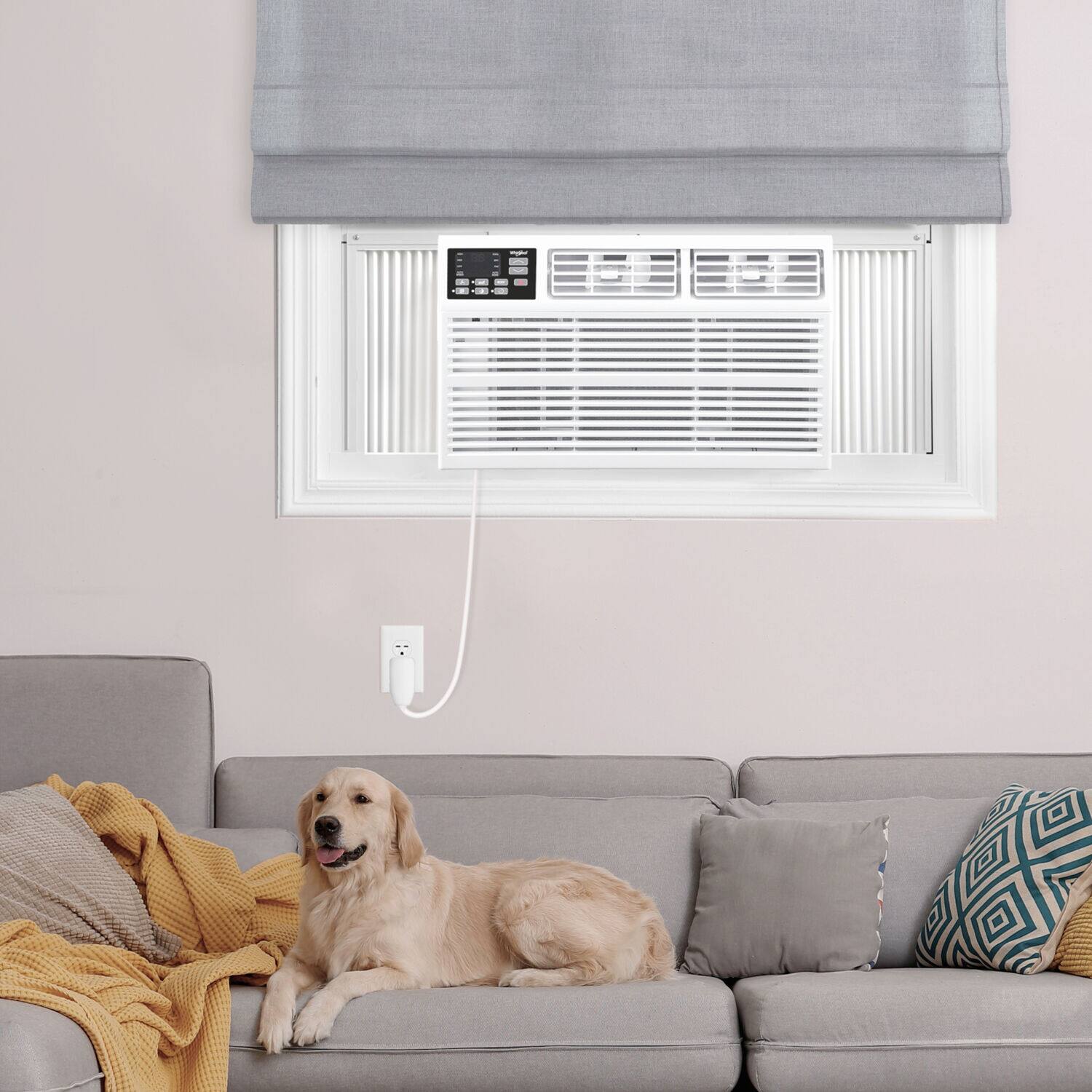 Alt View 15. Whirlpool - 1,000 Sq. Ft. 18,000 BTU 230V Window Air Conditioner - White.