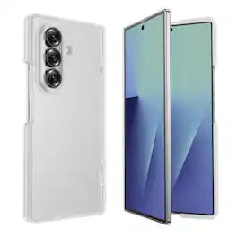 Dteck - Hinge Case for Samsung Galaxy Z Fold8 Ultra Ultra,Slim Matte Hard PC Shockproof Back Cover,No Front Frame Rugged Back - Matteclear