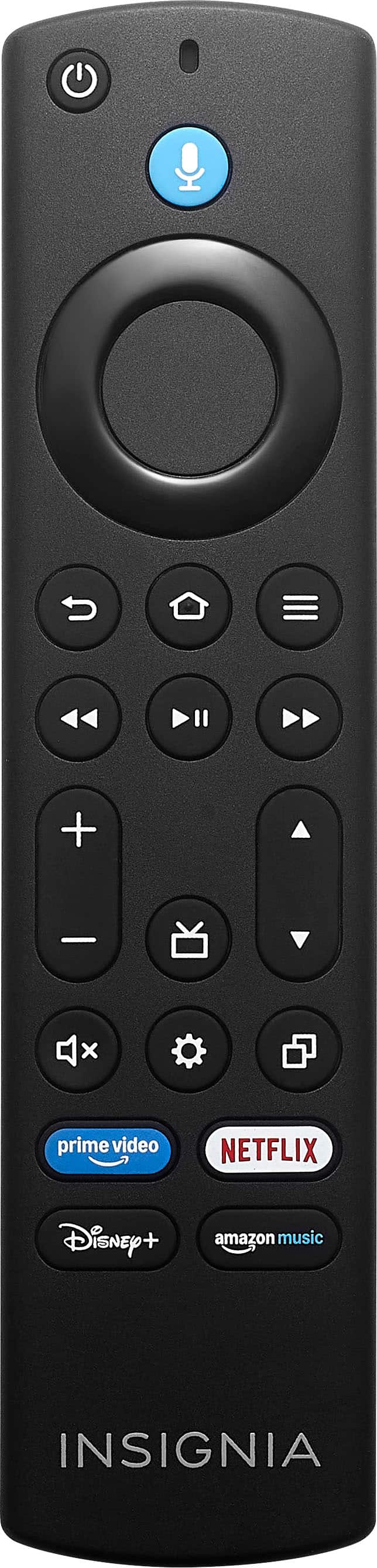 The text on the image reads:

+ - x prime video NETFLIX Disney+ amazon music INSIGNIA