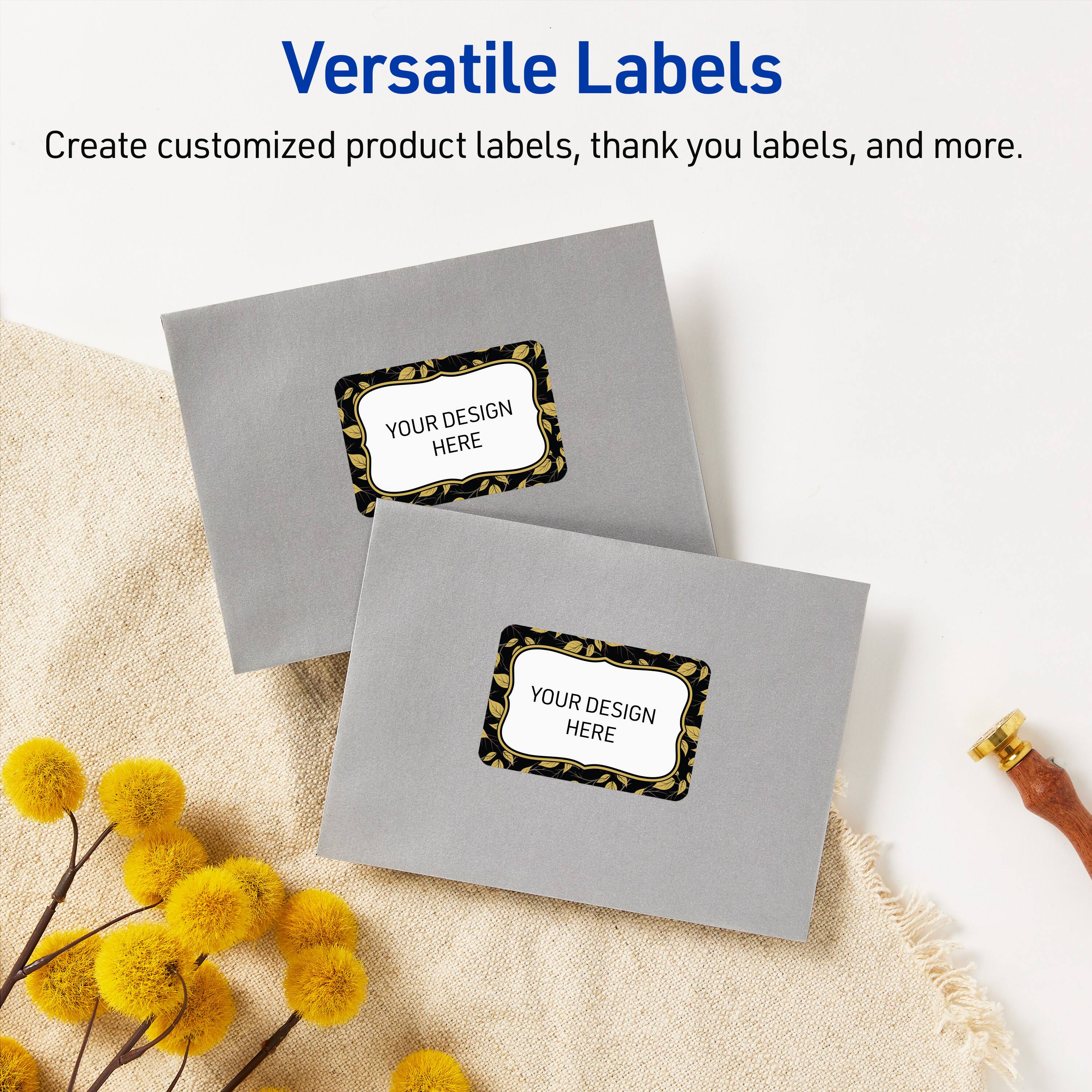 Versatile Labels

Create customized product labels, thank you labels, and more.

YOUR DESIGN HERE
YOUR DESIGN HERE