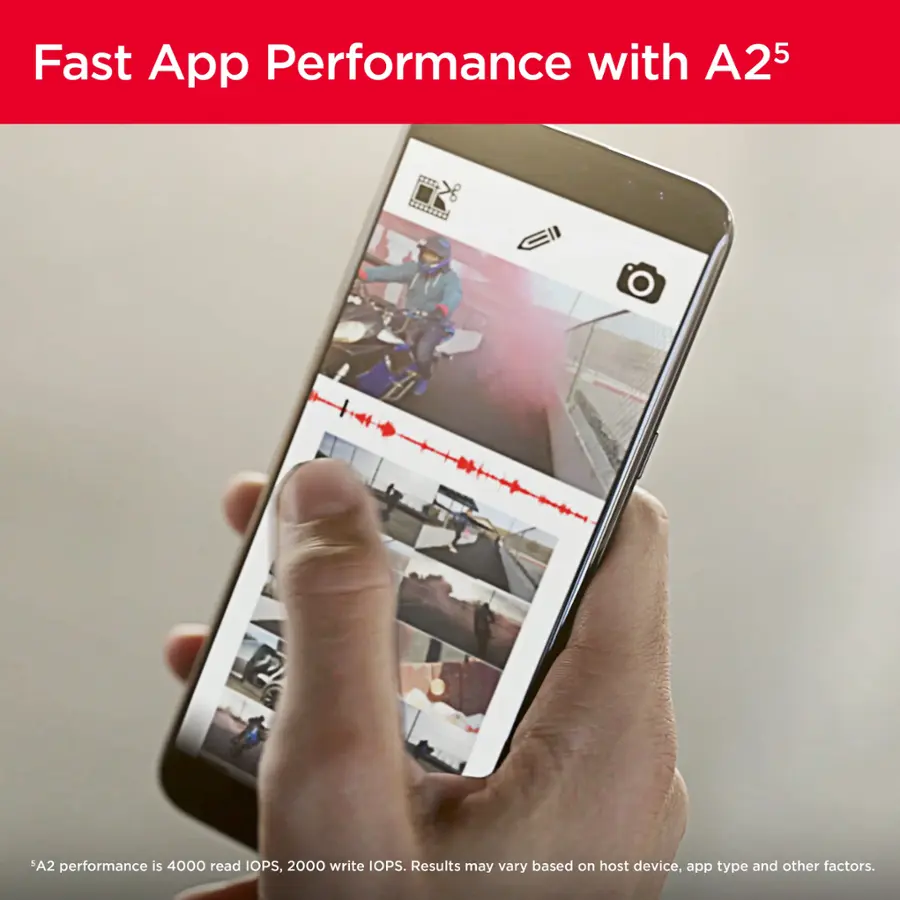 Fast App Performance with A25 TL: With a read IOPS of 4000 and a write IOPS of 2000, the A25 TL offers impressive performance. However, results may vary based on the host device, app type, and other factors.