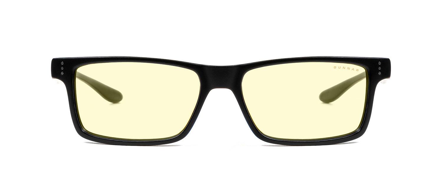 GUNNAR - Gaming Glasses - Vertex, Amber Neutral Lens - Blue Light Blocking, For Cross Room Veiwing - Onyx