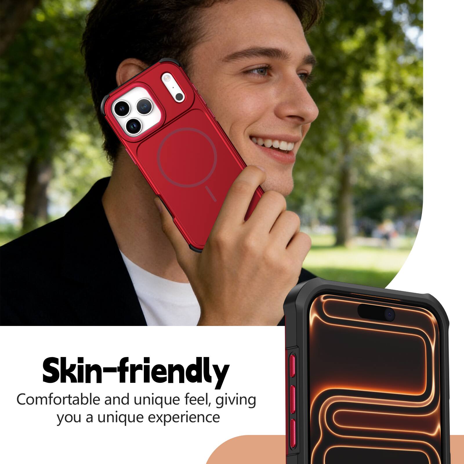 Skin-friendly  
Comfortable and unique feel, giving you a unique experience