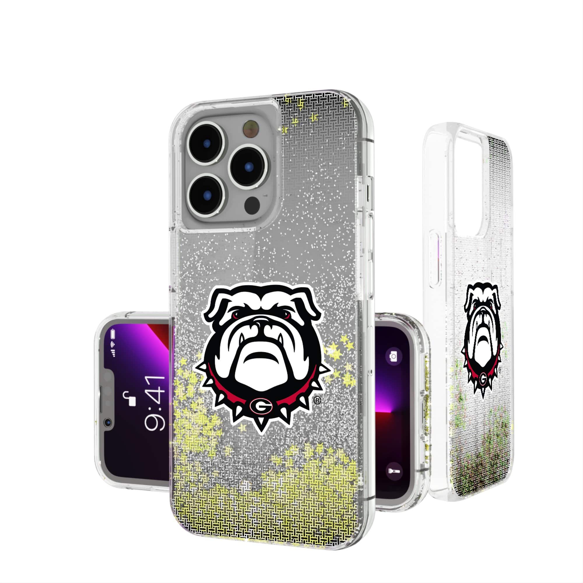 Keyscaper - NCAA - Georgia Bulldogs Linen Logo iPhone Glitter Case - 14 - Multicolor price history on PriceWatchPro