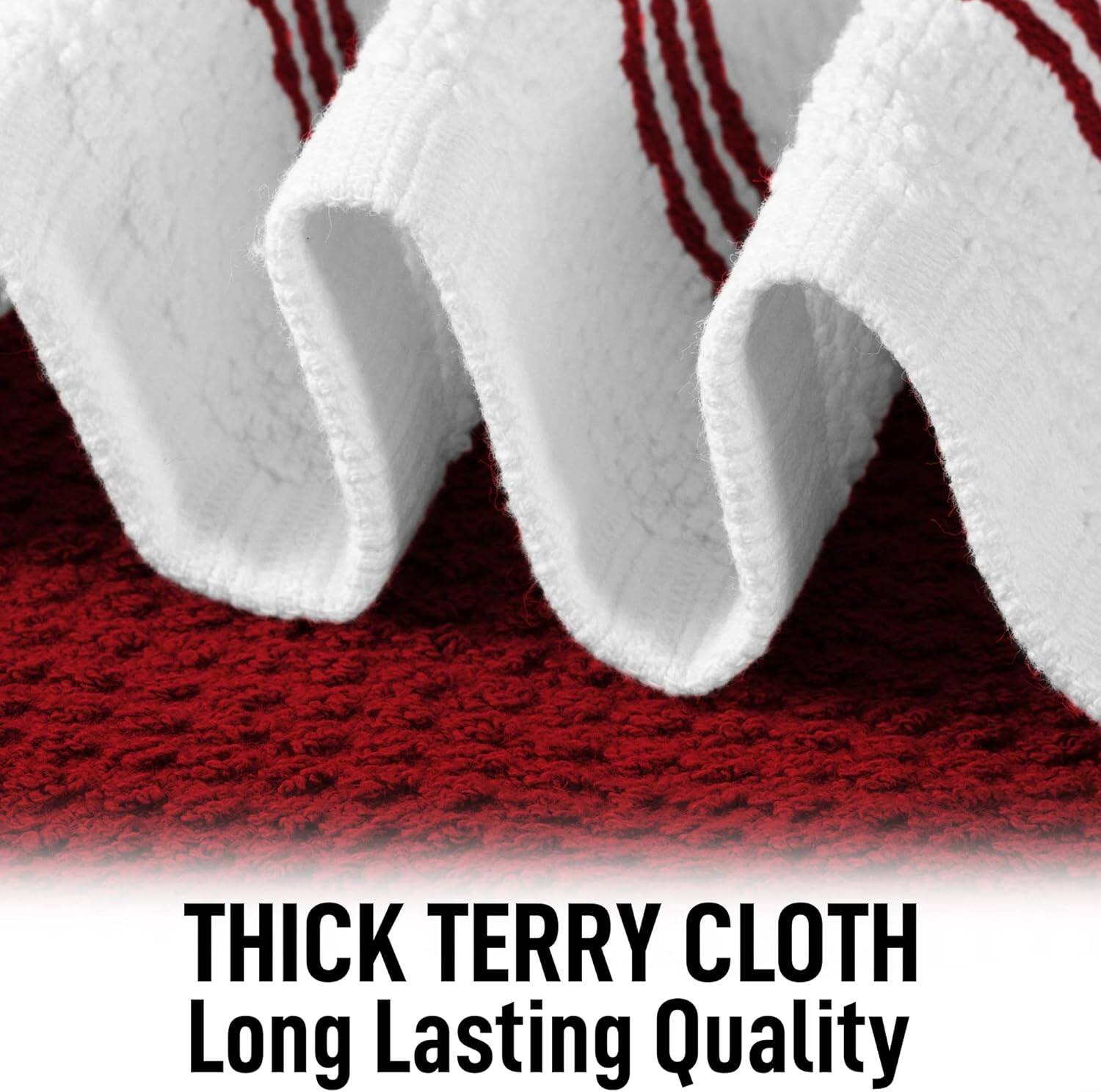 THICK TERRY CLOTH  
Long Lasting Quality