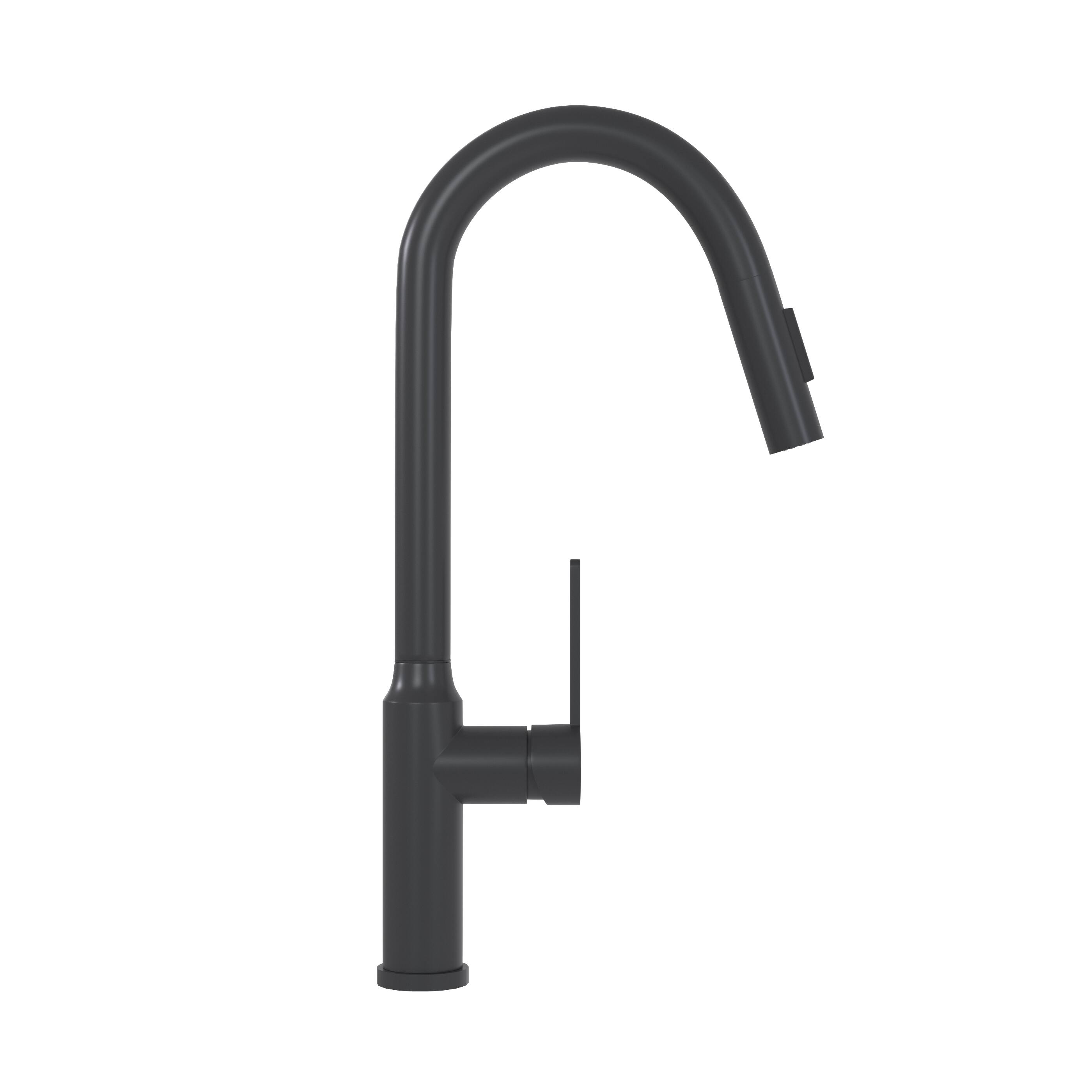 Alt View 6. Bothwa Home - Bothwa Home KF-SL023 Kitchen Faucet in Matt Black Finish - Matt Black.