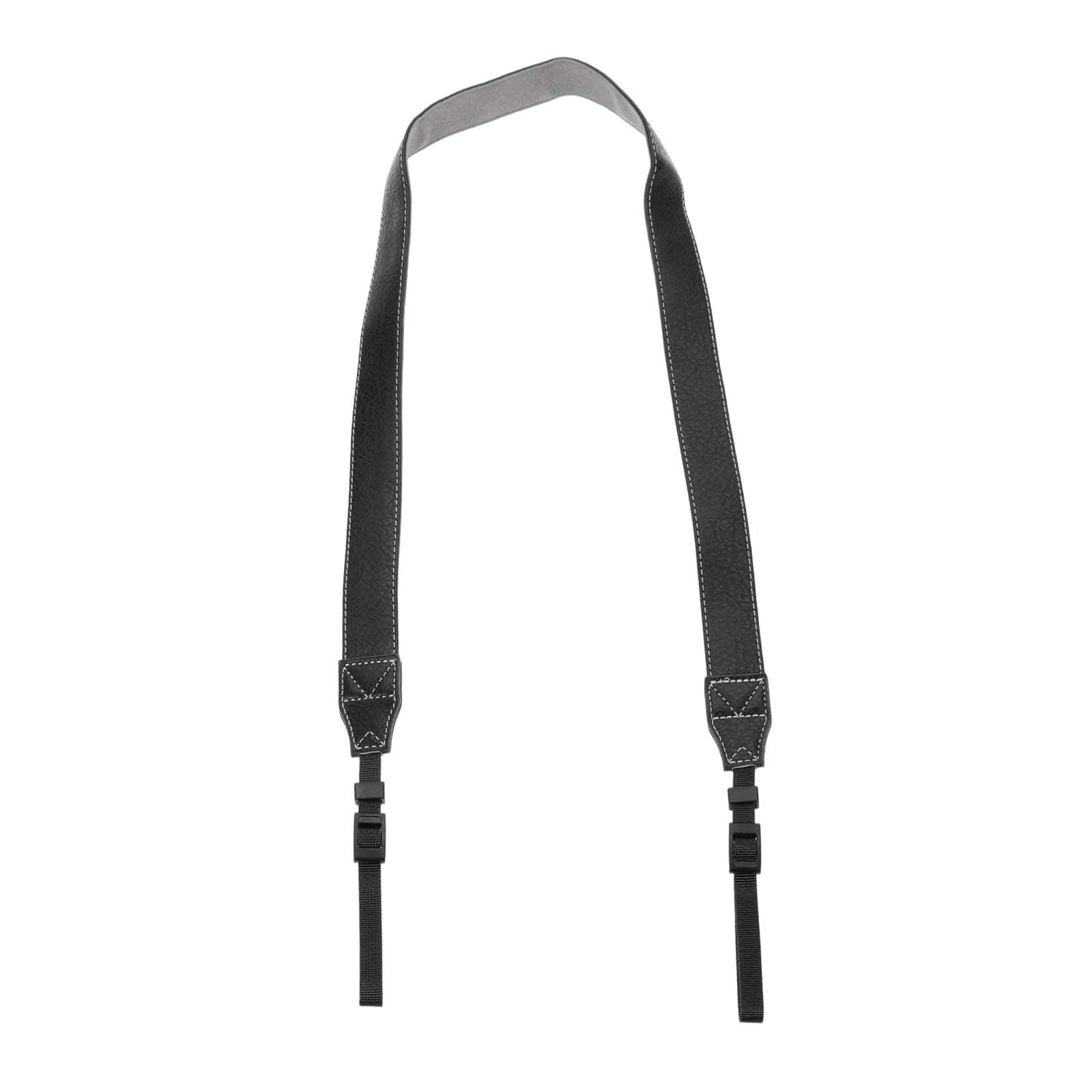 Unique Bargains - Camera Strap, PU Leather Adjustable Neck Strap Digital Camera Shoulder Belt for Nikon Monocular - Black