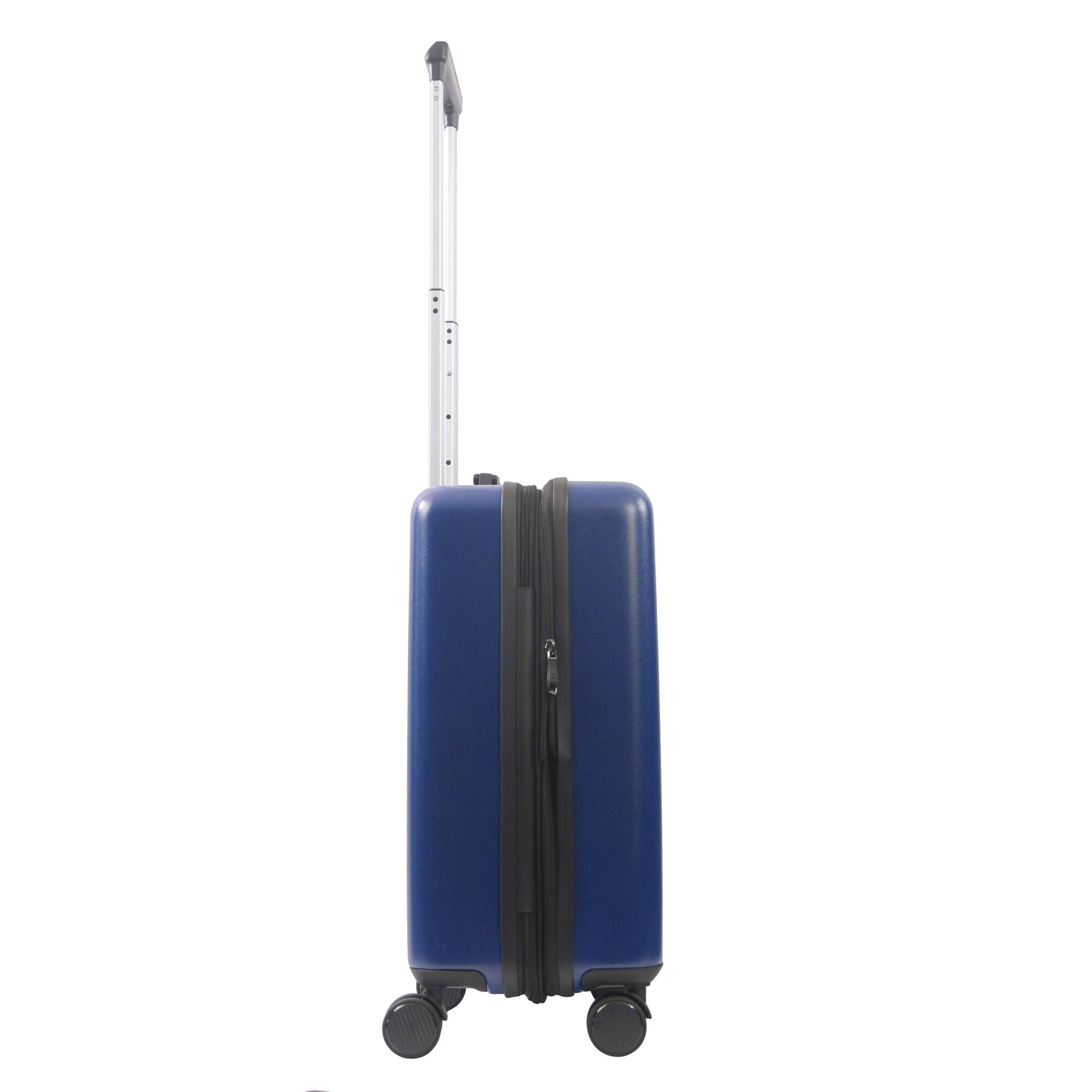 Left. Ful - Squishmallows 22.5” Patch Hardside Carry-On Spinner - BLUE.