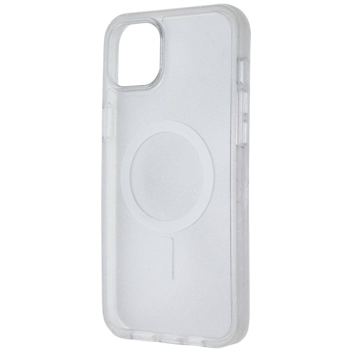 Front. OtterBox - OtterBox Symmetry Series Case for MagSafe for iPhone 15 Plus/14 Plus - Stardust - Clear.